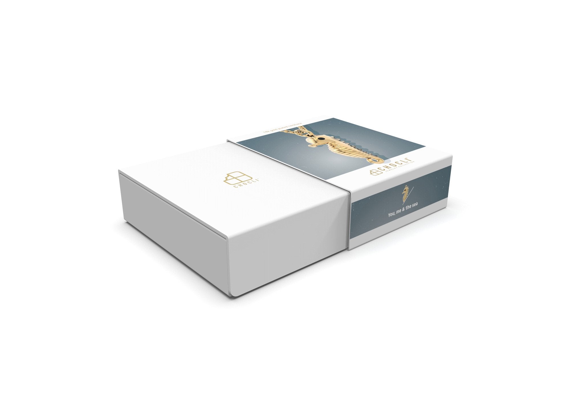 Chocli-18 Ayar Altın Kaplama Denizatı Kolye-Kolye-7-Milagron.com