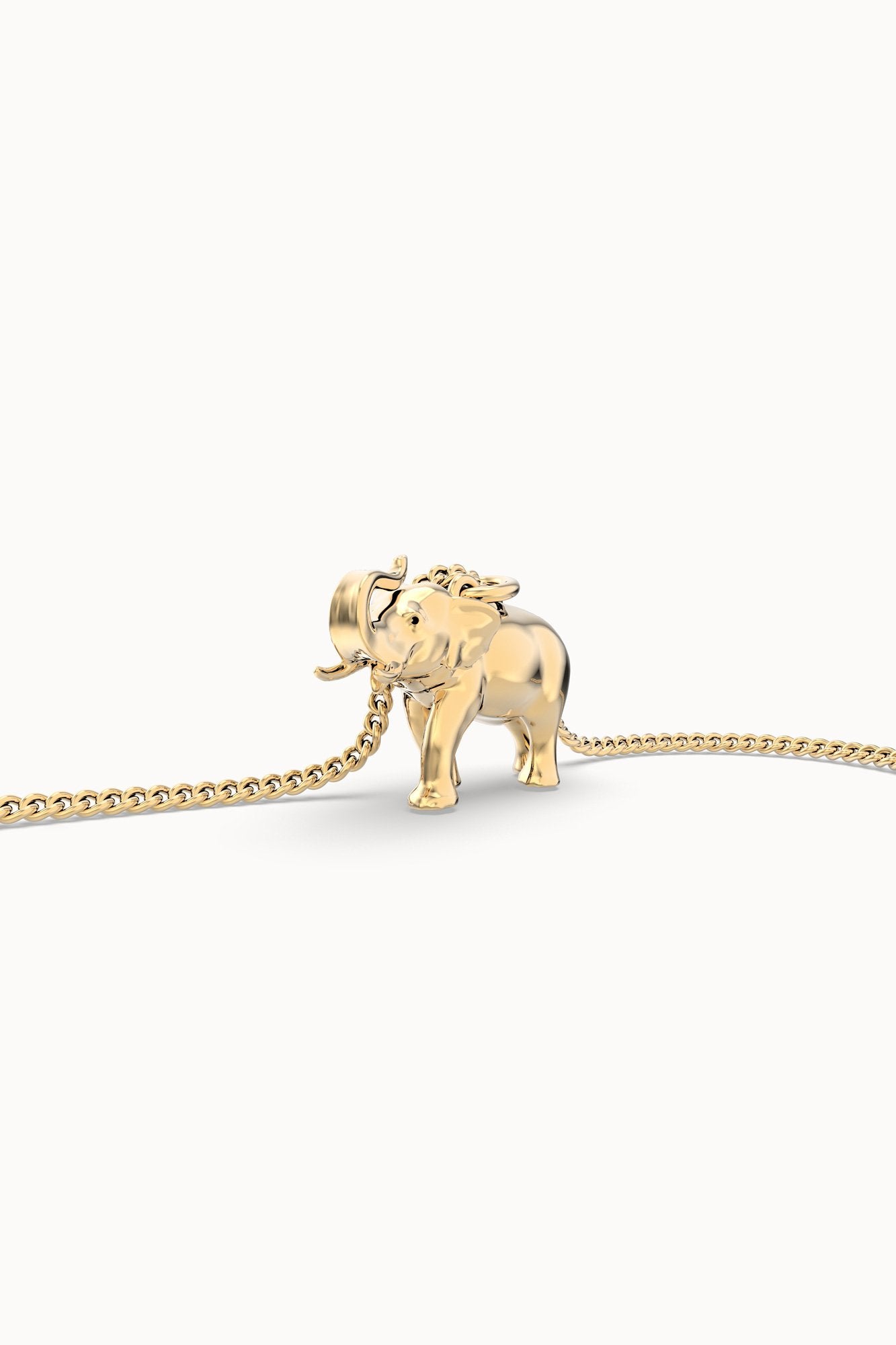 Chocli-18 Ayar Altın Kaplama Fil Kolye-Kolye-6-Milagron.com