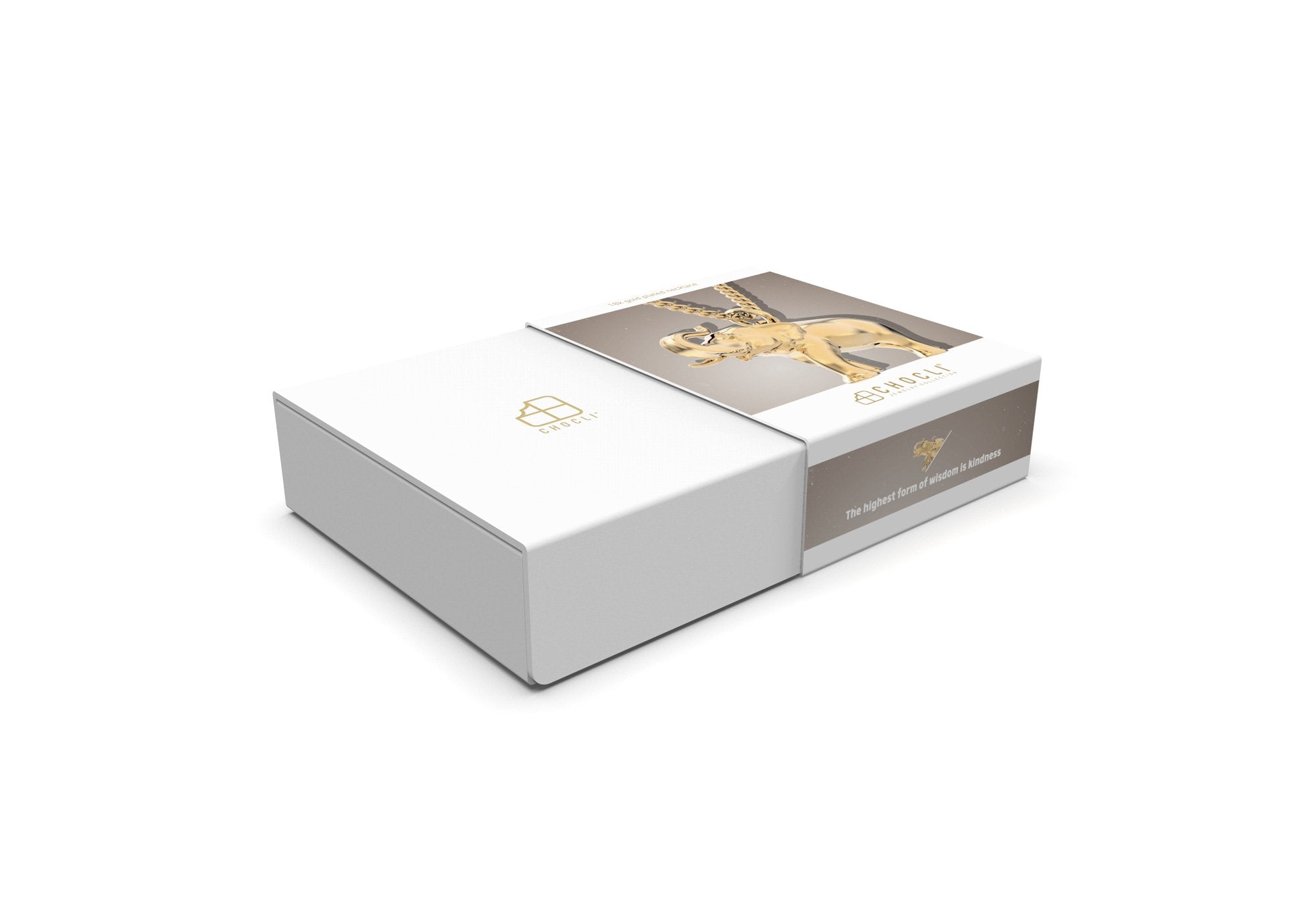 Chocli-18 Ayar Altın Kaplama Fil Kolye-Kolye-8-Milagron.com