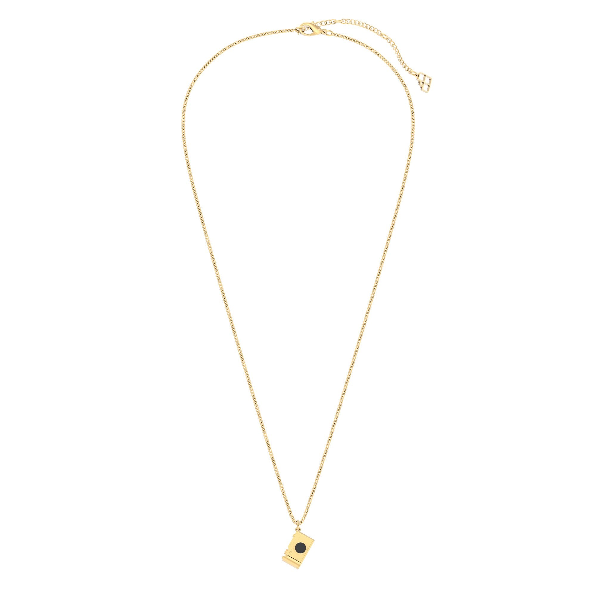 Chocli-18 Ayar Altın Kaplama Fotoğraf Makinası Kolye-Kolye-2-Milagron.com