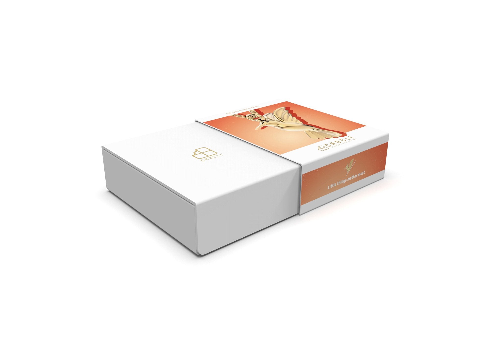 Chocli-18 Ayar Altın Kaplama Humming Bird Kolye-Kolye-7-Milagron.com