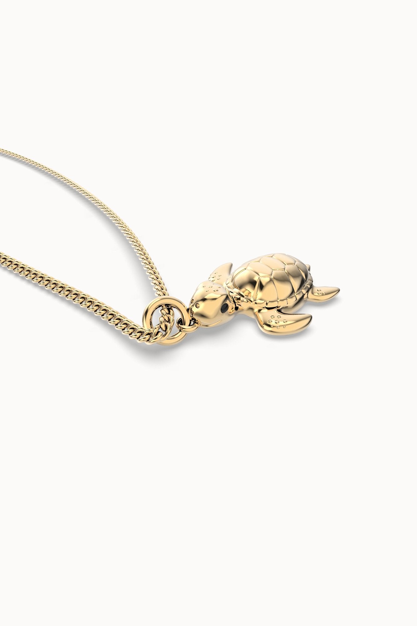 Chocli-18 Ayar Altın Kaplama Kaplumbağa Kolye-Kolye-4-Milagron.com