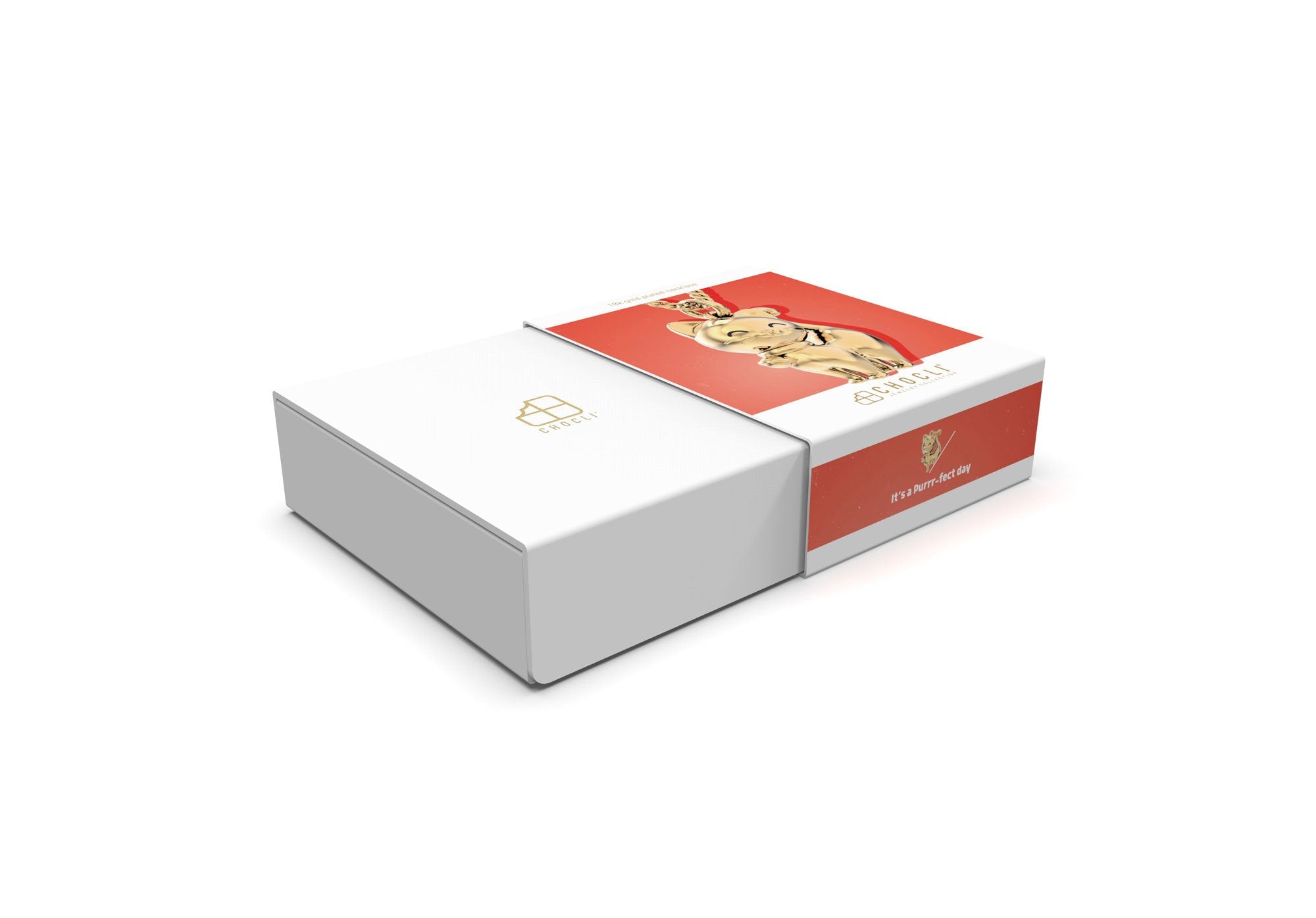 Chocli-18 Ayar Altın Kaplama Kedi Kolye-Kolye-7-Milagron.com