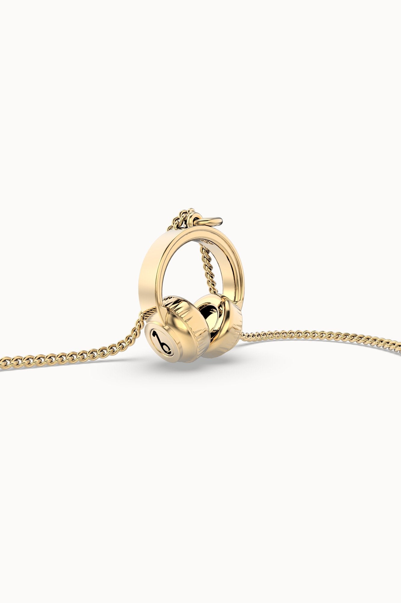 Chocli-18 Ayar Altın Kaplama Kulaklık Kolye-Kolye-5-Milagron.com