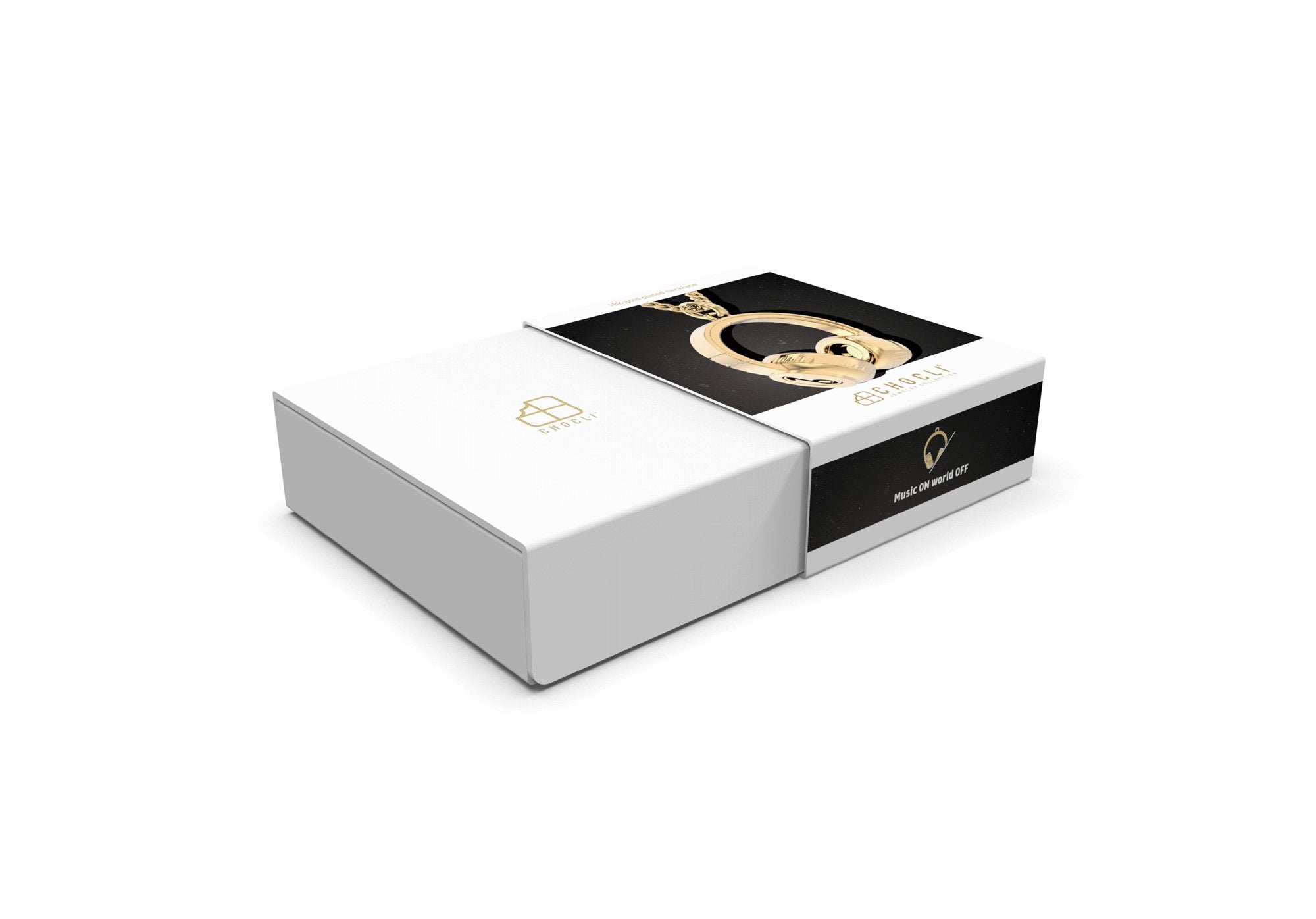 Chocli-18 Ayar Altın Kaplama Kulaklık Kolye-Kolye-7-Milagron.com