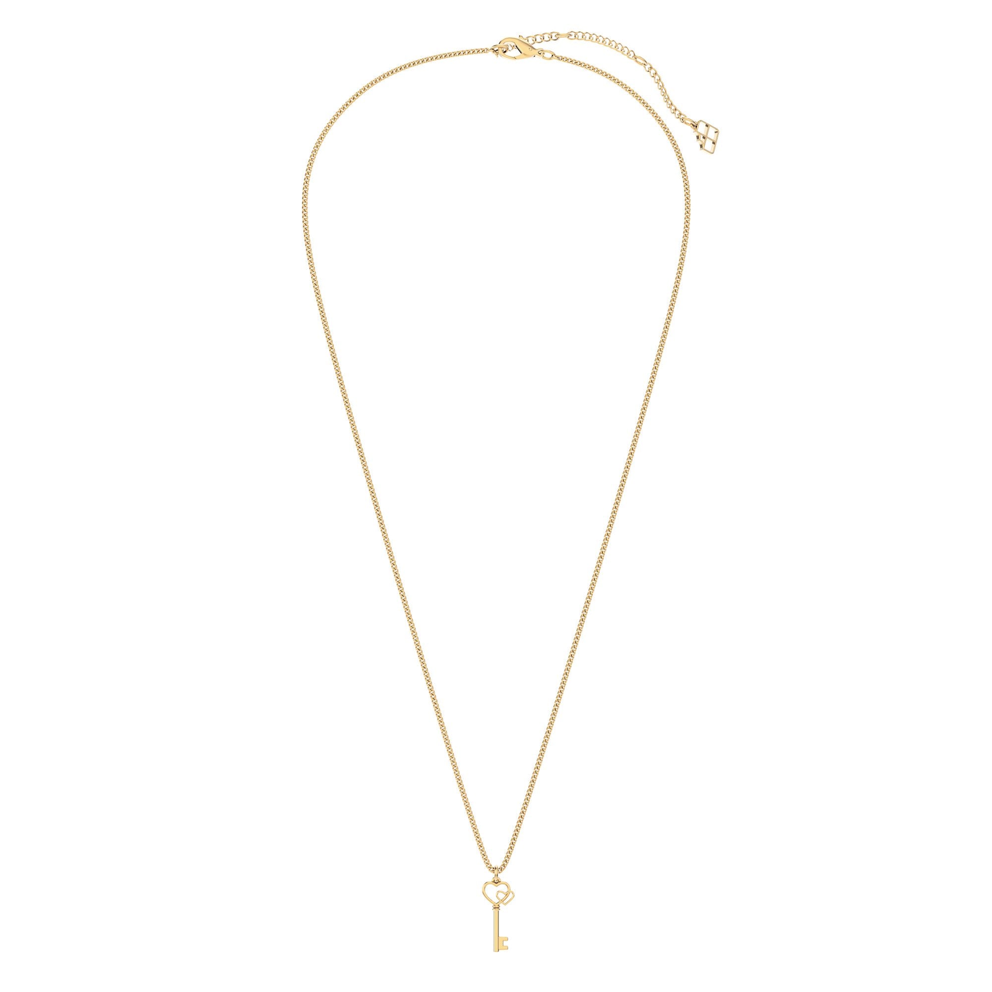 Chocli-18 Ayar Altın Kaplama Love Key Kolye-Kolye-2-Milagron.com