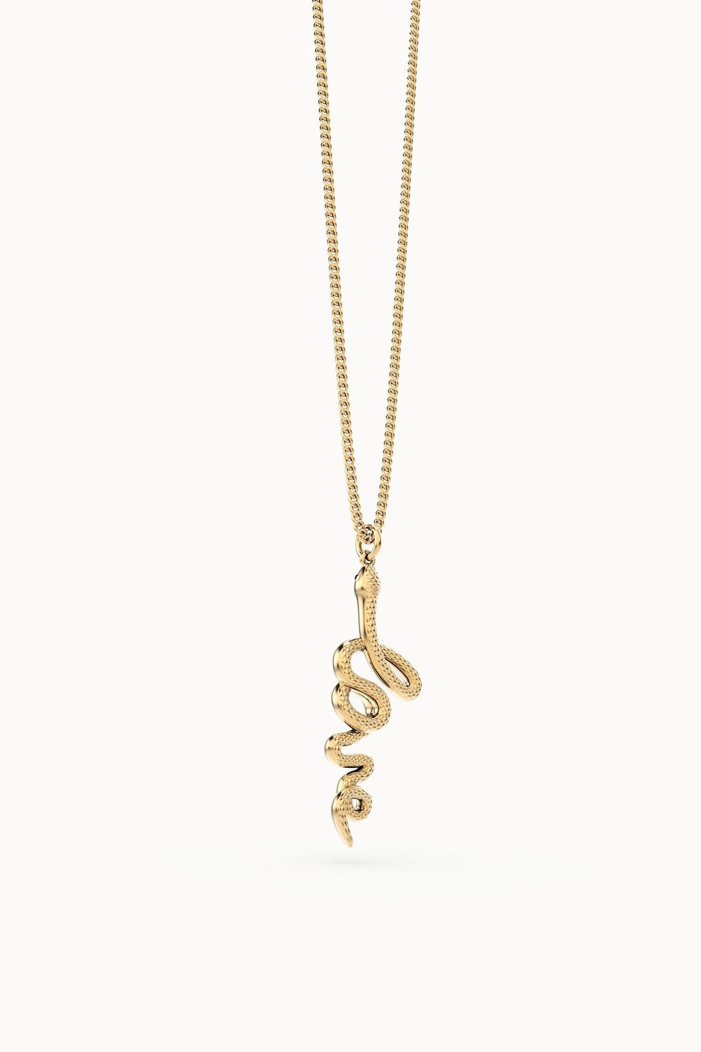 Chocli-18 Ayar Altın Kaplama Love Snake Kolye-Kolye-5-Milagron.com