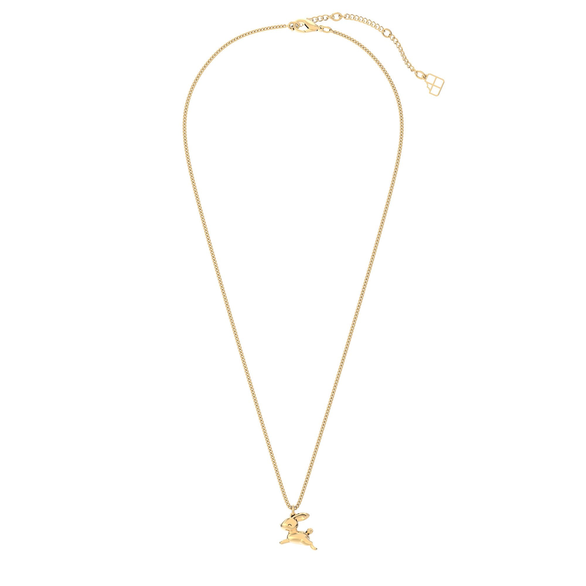 Chocli-18 Ayar Altın Kaplama Tavşan Kolye-Kolye-2-Milagron.com