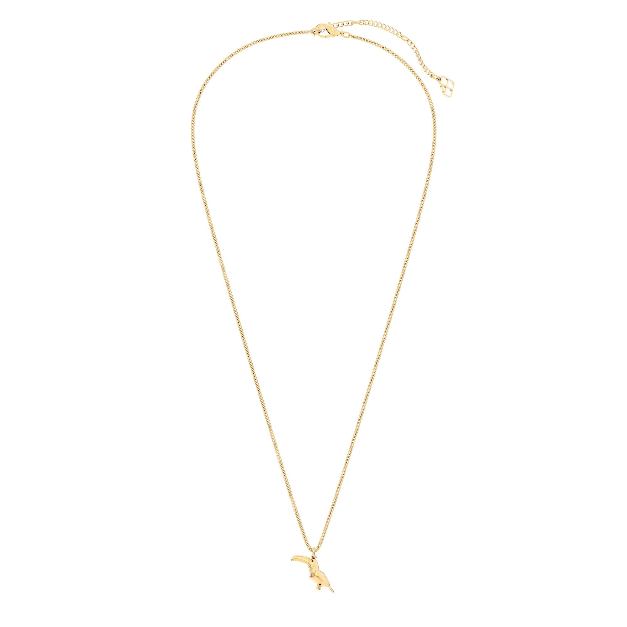 Chocli-18 Ayar Altın Kaplama Tukan Kolye-Kolye-2-Milagron.com