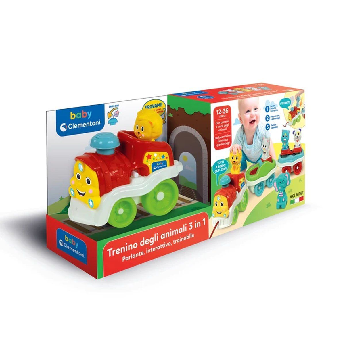 Clementoni-Bebek Hayvanlar Treni +9 Ay-Bebek Oyuncakları-1-Milagron.com