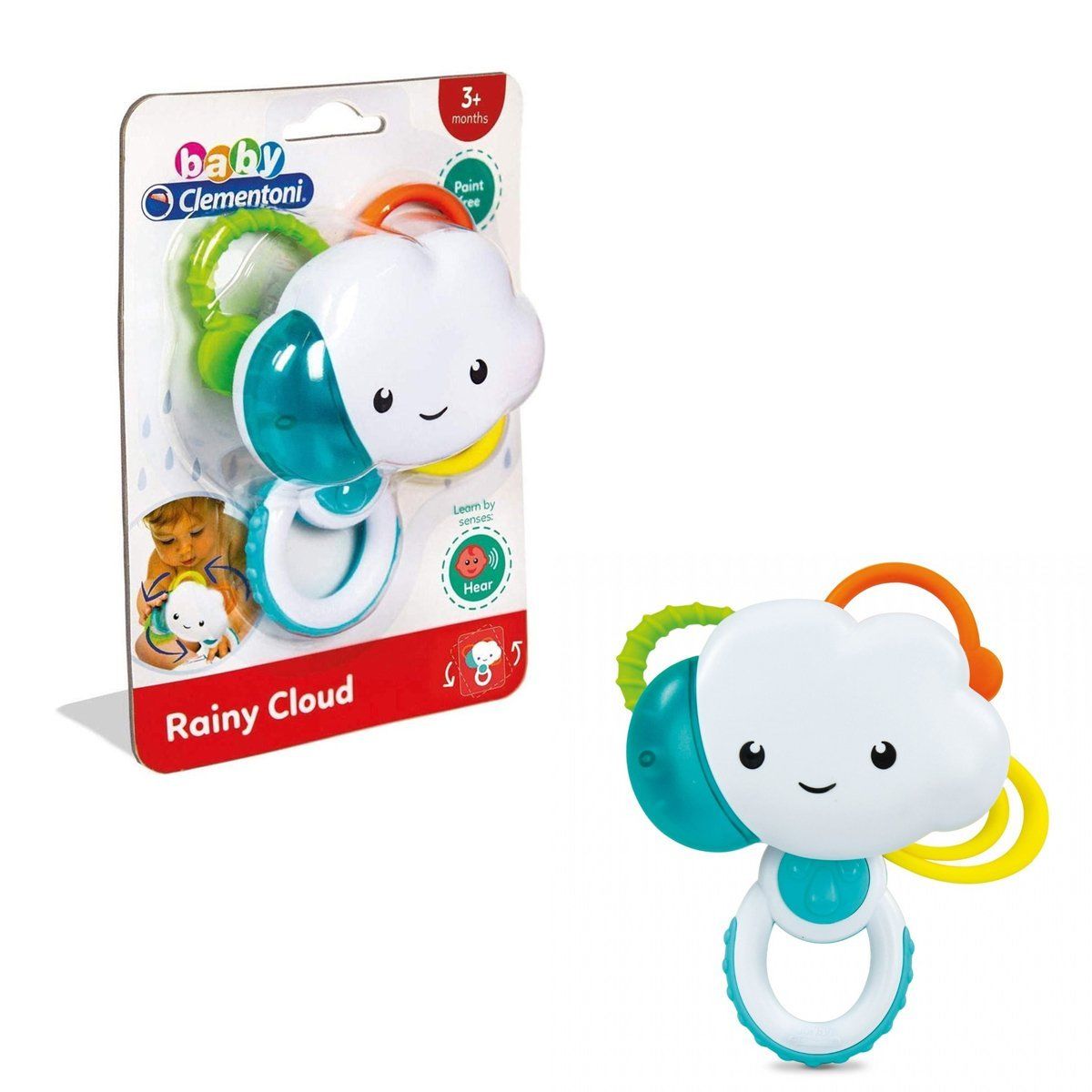 Clementoni-Bulut Çıngırak / +3 Ay-Bebek Oyuncakları-1-Milagron.com