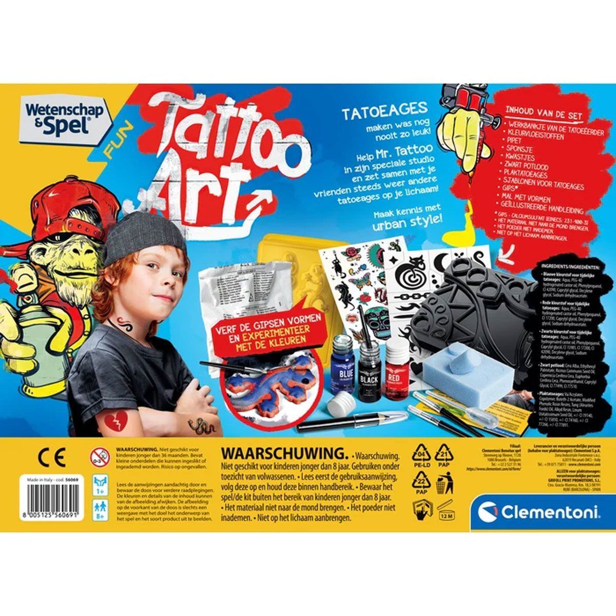 Clementoni-Dövme Sanatı Bilim Ve Oyun +8 Yaş-Oyun Setleri-3-Milagron.com