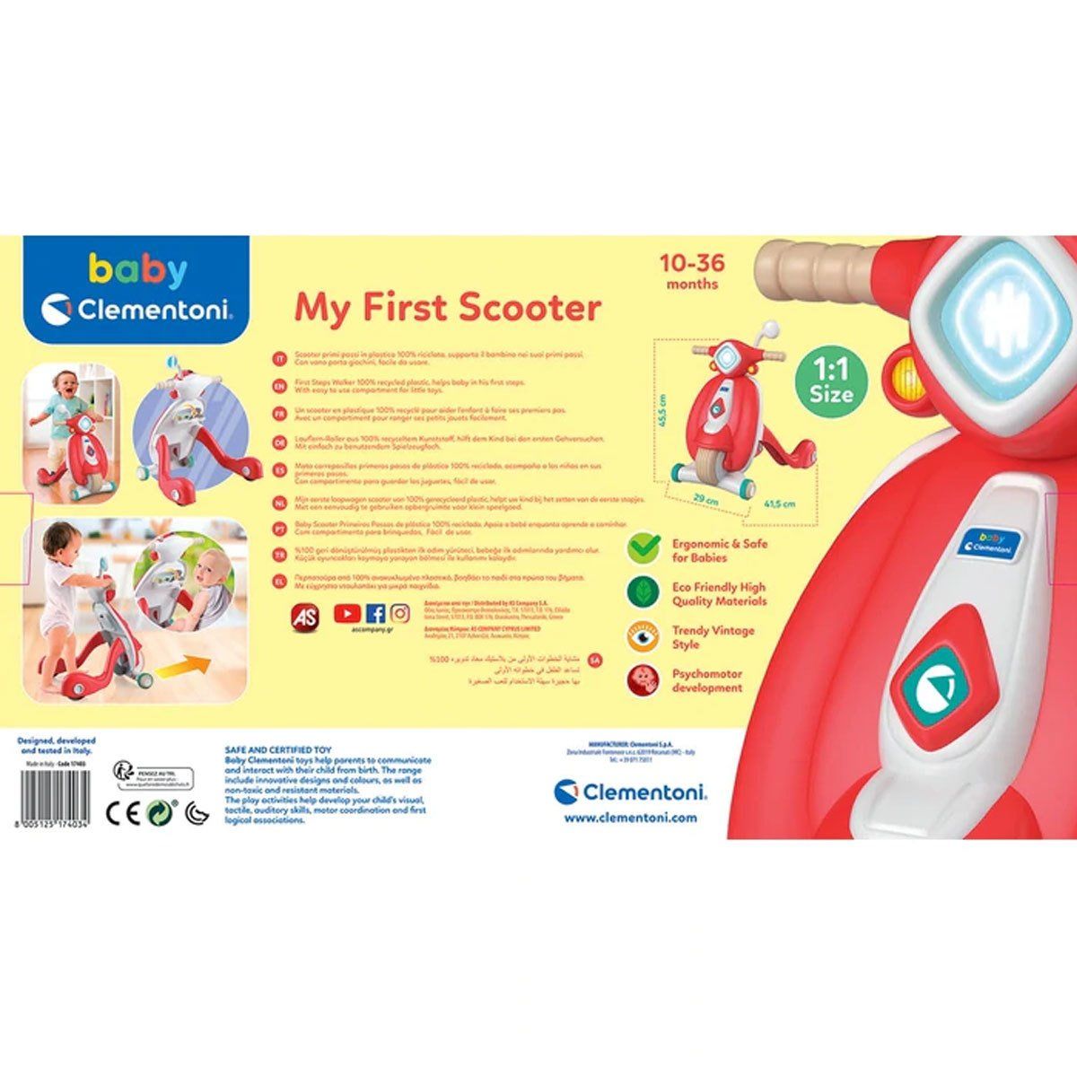 Clementoni-İlk Adım Yürüteci / 10 36 Ay-Bebek Oyuncakları-5-Milagron.com