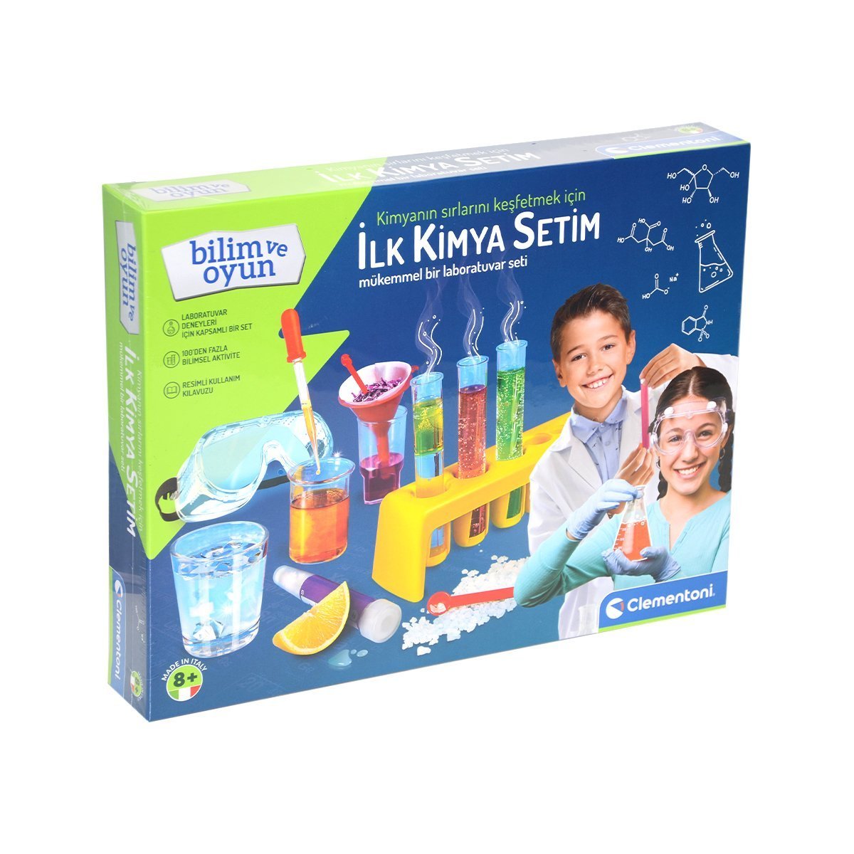 Clementoni-İlk Kimya Setim Bilim Ve Oyun +8 Yaş-Oyun Setleri-1-Milagron.com