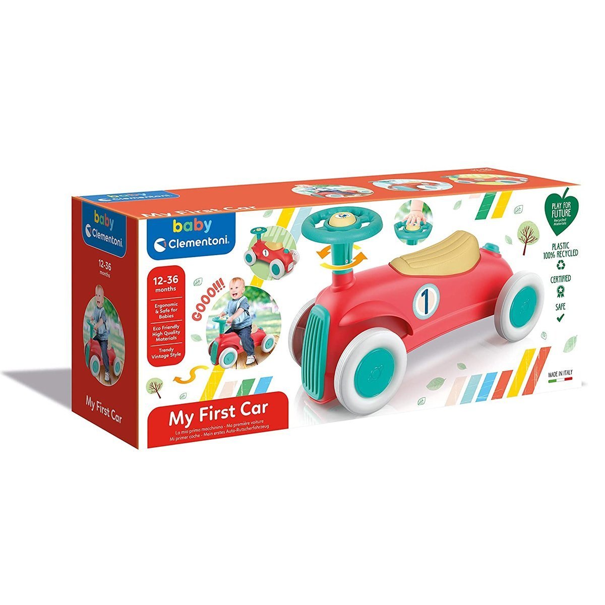 Clementoni-İlk Klasik Arabam / 12 36 Ay-Bebek Oyuncakları-4-Milagron.com