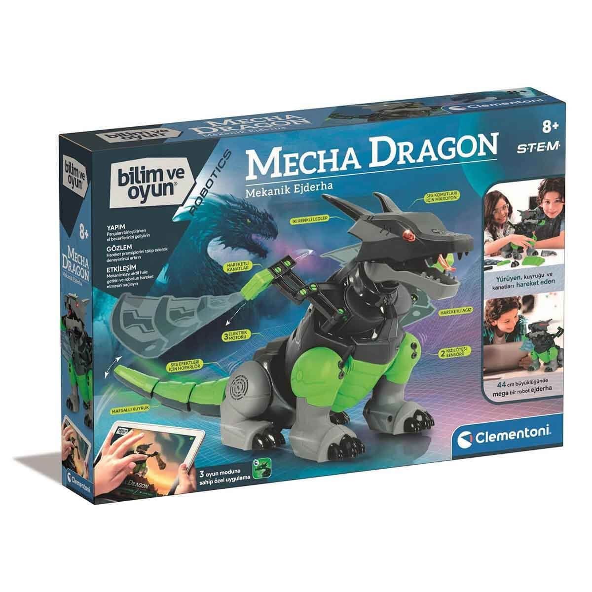 Clementoni-Mecha Dragon Robotik Laboratuvarı +8 Yaş-Oyun Setleri-1-Milagron.com