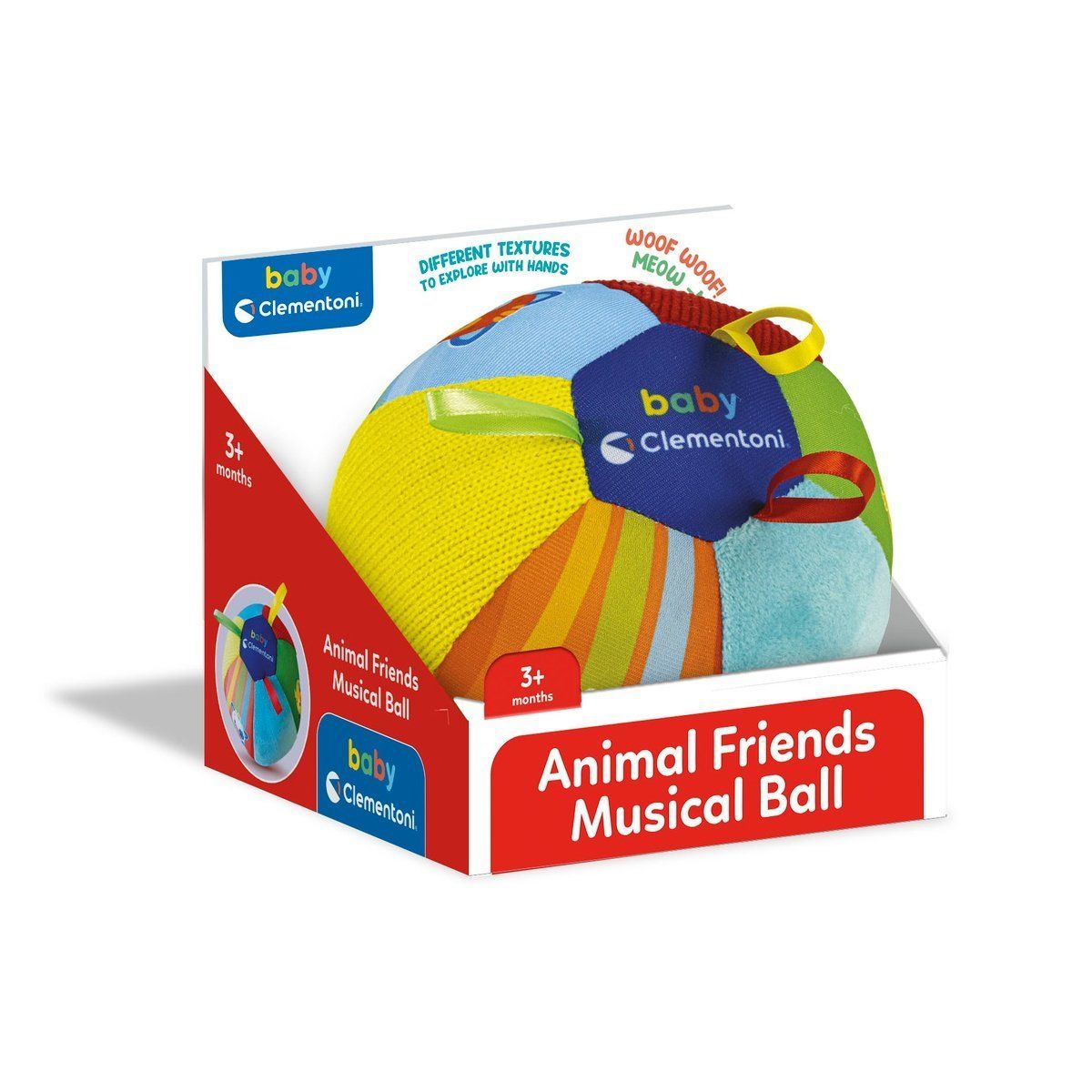 Clementoni-Müzikli Aktivite Topu / +3 Ay-Bebek Oyuncakları-1-Milagron.com