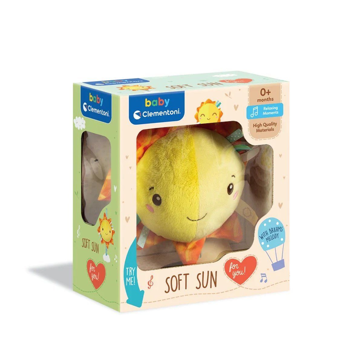 Clementoni-Müzikli Peluş Güneş-Bebek Oyuncakları-1-Milagron.com