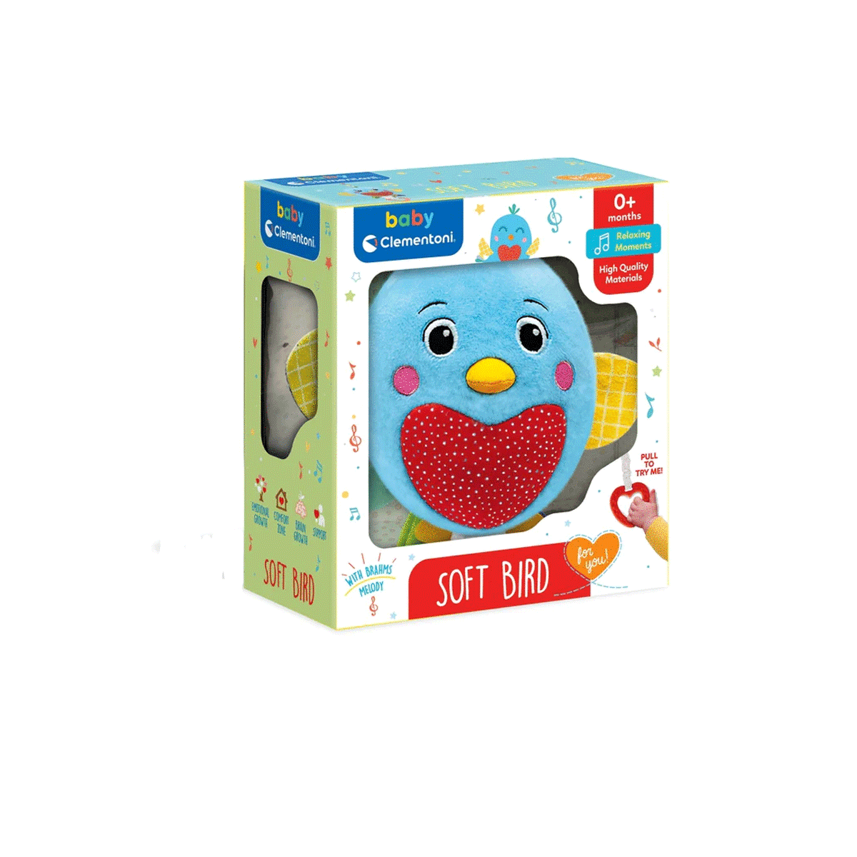 Clementoni-Müzikli Peluş Kuş-Bebek Oyuncakları-1-Milagron.com