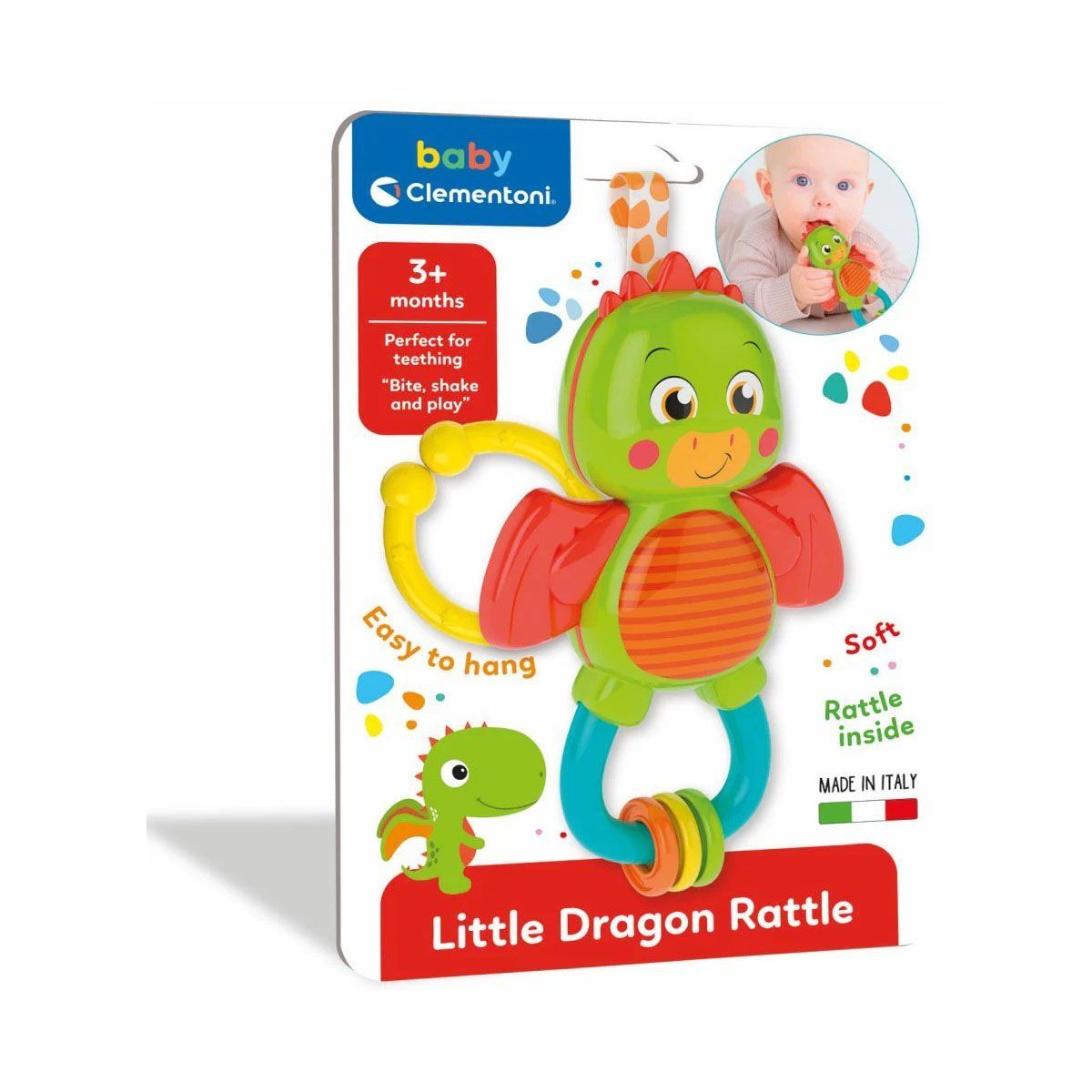 Clementoni-Sevimli Dinozor Çıngırak-Bebek Oyuncakları-1-Milagron.com