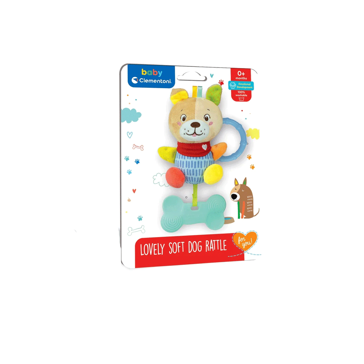 Clementoni-Sevimli Köpek Çıngırak-Bebek Oyuncakları-1-Milagron.com