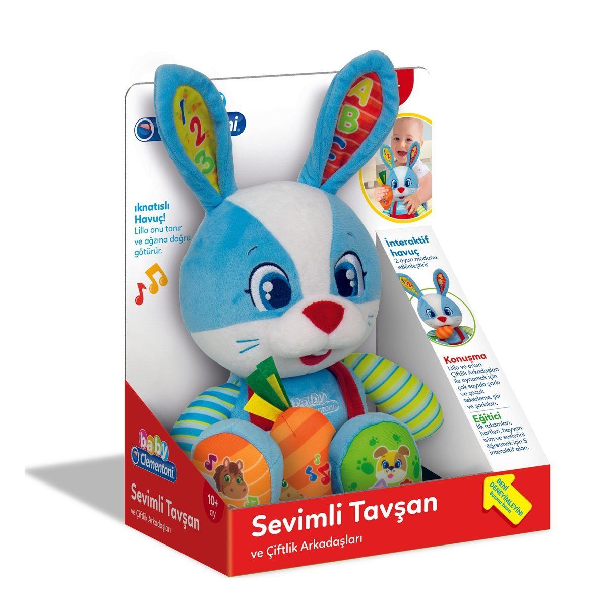 Clementoni-Sevimli Tavşan +10 Ay-Bebek Oyuncakları-1-Milagron.com