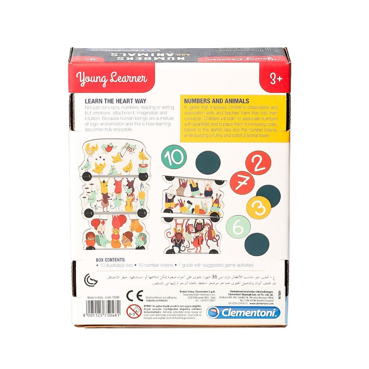 Clementoni-Young Learner Sayılar Ve Hayvanlar +3 Yaş-Oyun Setleri-2-Milagron.com