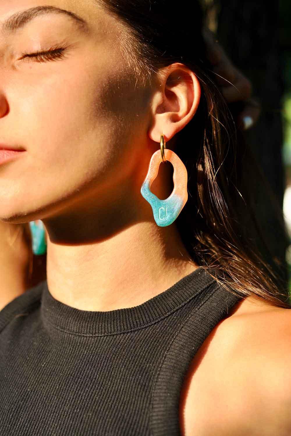 Color Manifesto-Ear Candy Big no.8 Küpe-Küpe-3-Milagron.com