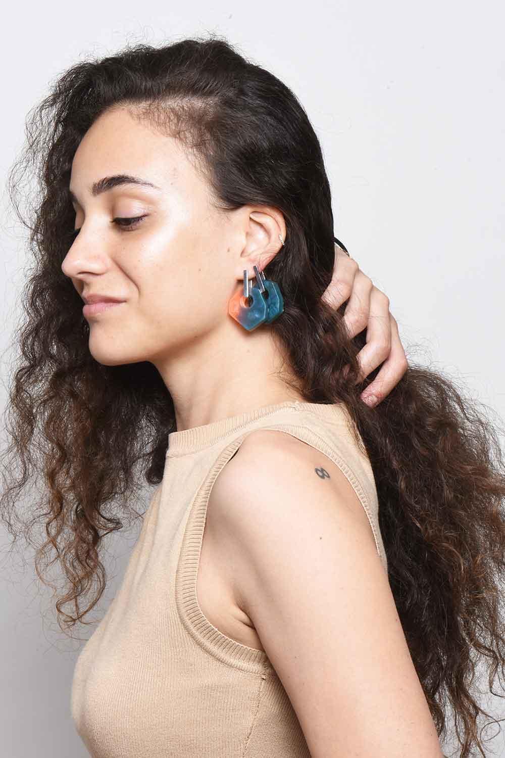 Color Manifesto-Ear Candy Duo no.10 Küpe-Küpe-4-Milagron.com