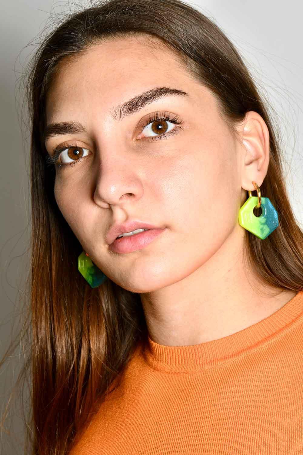 Color Manifesto-Ear Candy Duo no.12 Küpe-Küpe-3-Milagron.com