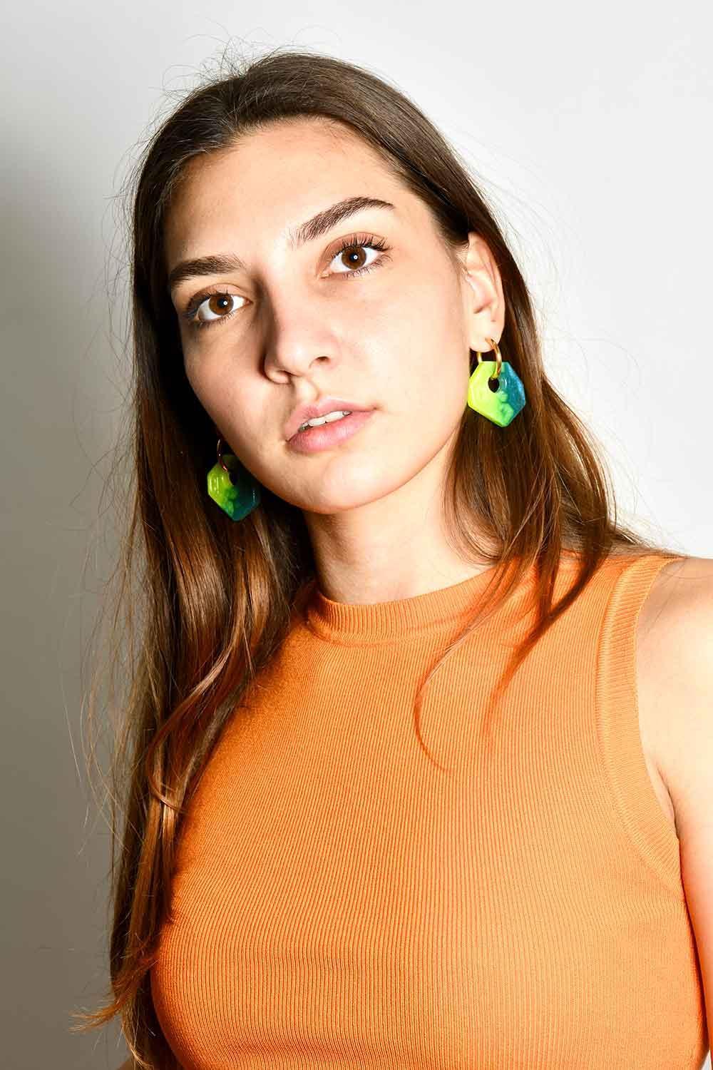 Color Manifesto-Ear Candy Duo no.12 Küpe-Küpe-4-Milagron.com