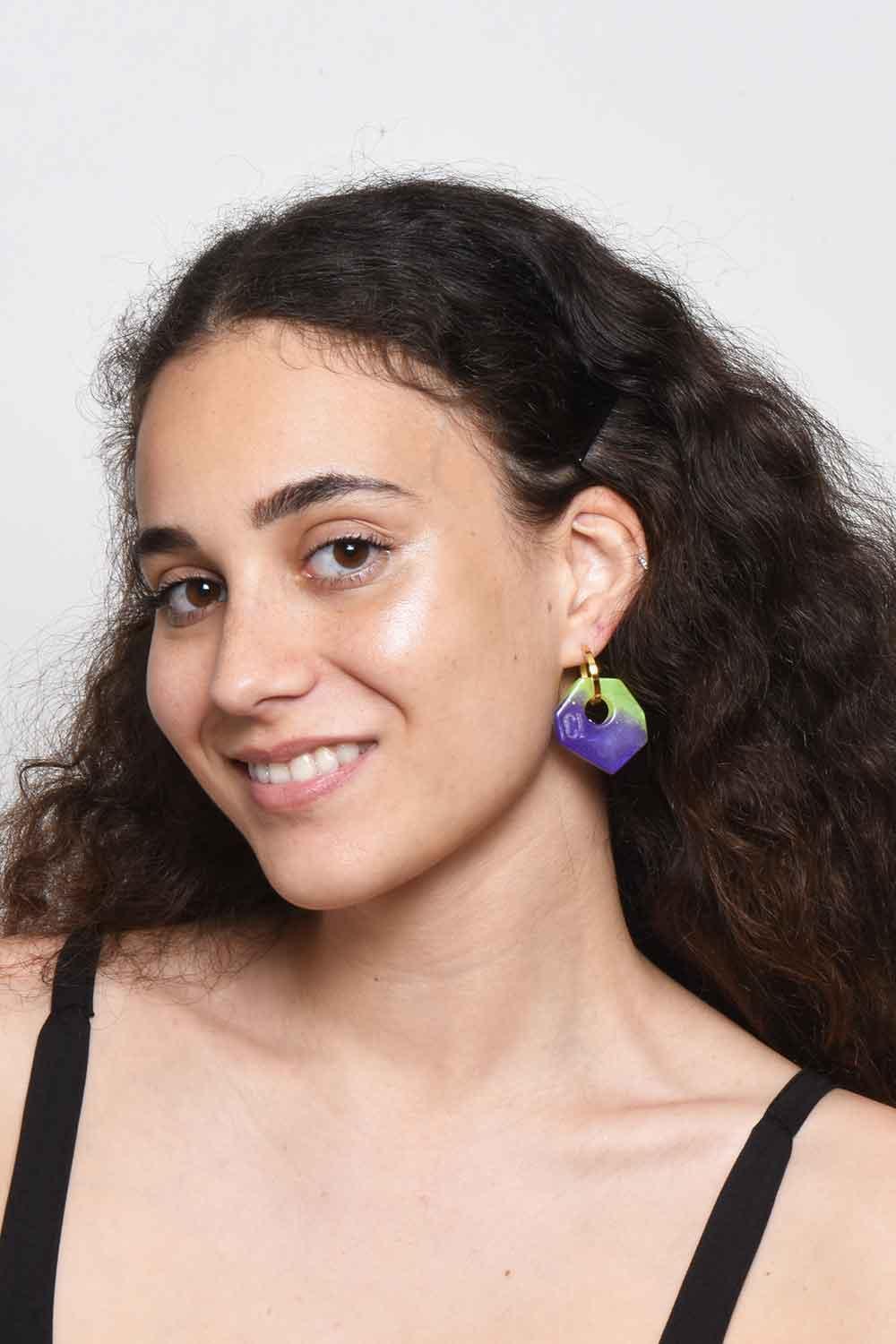 Color Manifesto-Ear Candy Duo no.3 Küpe-Küpe-5-Milagron.com