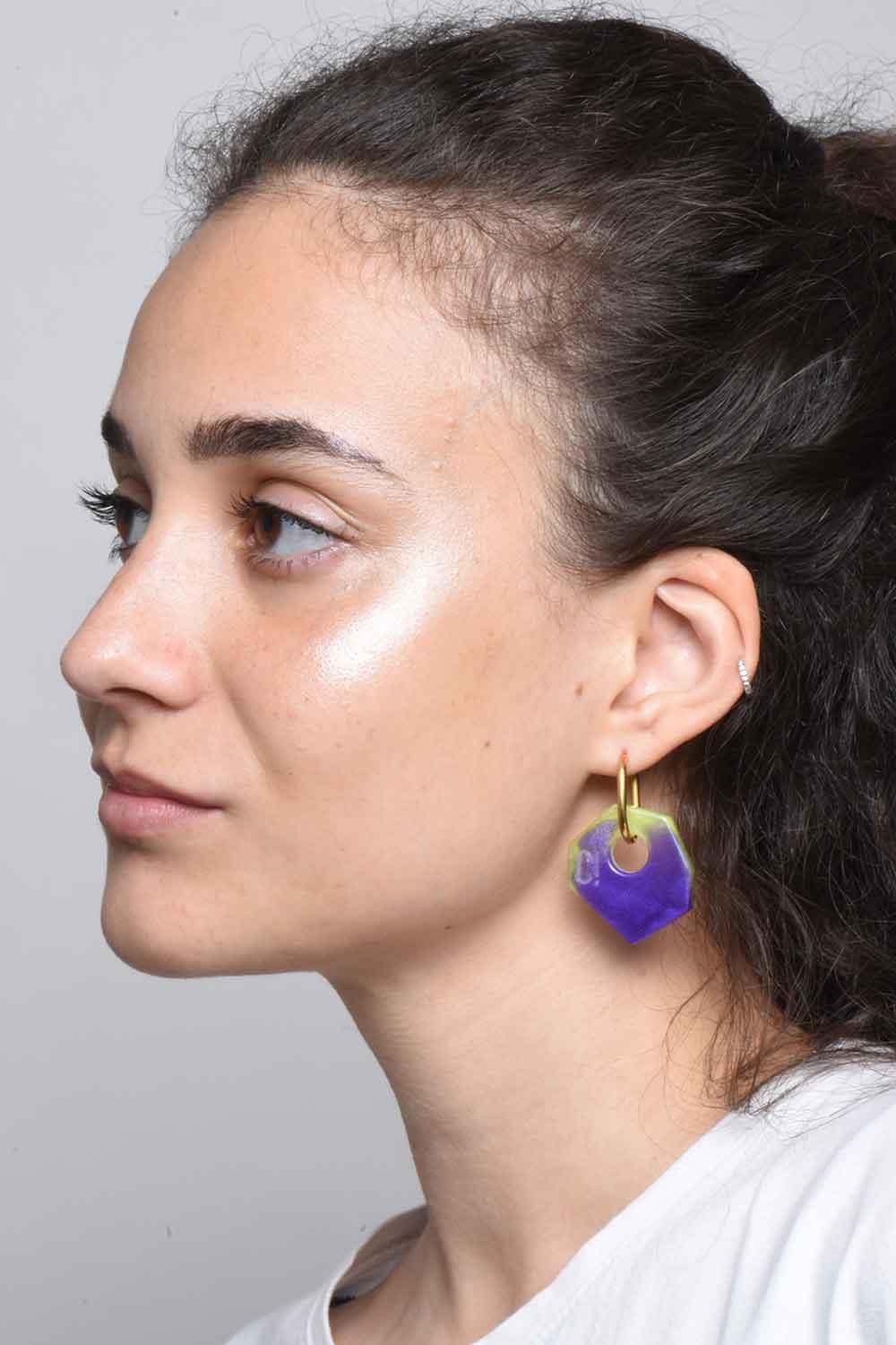 Color Manifesto-Ear Candy Duo no.3 Küpe-Küpe-6-Milagron.com