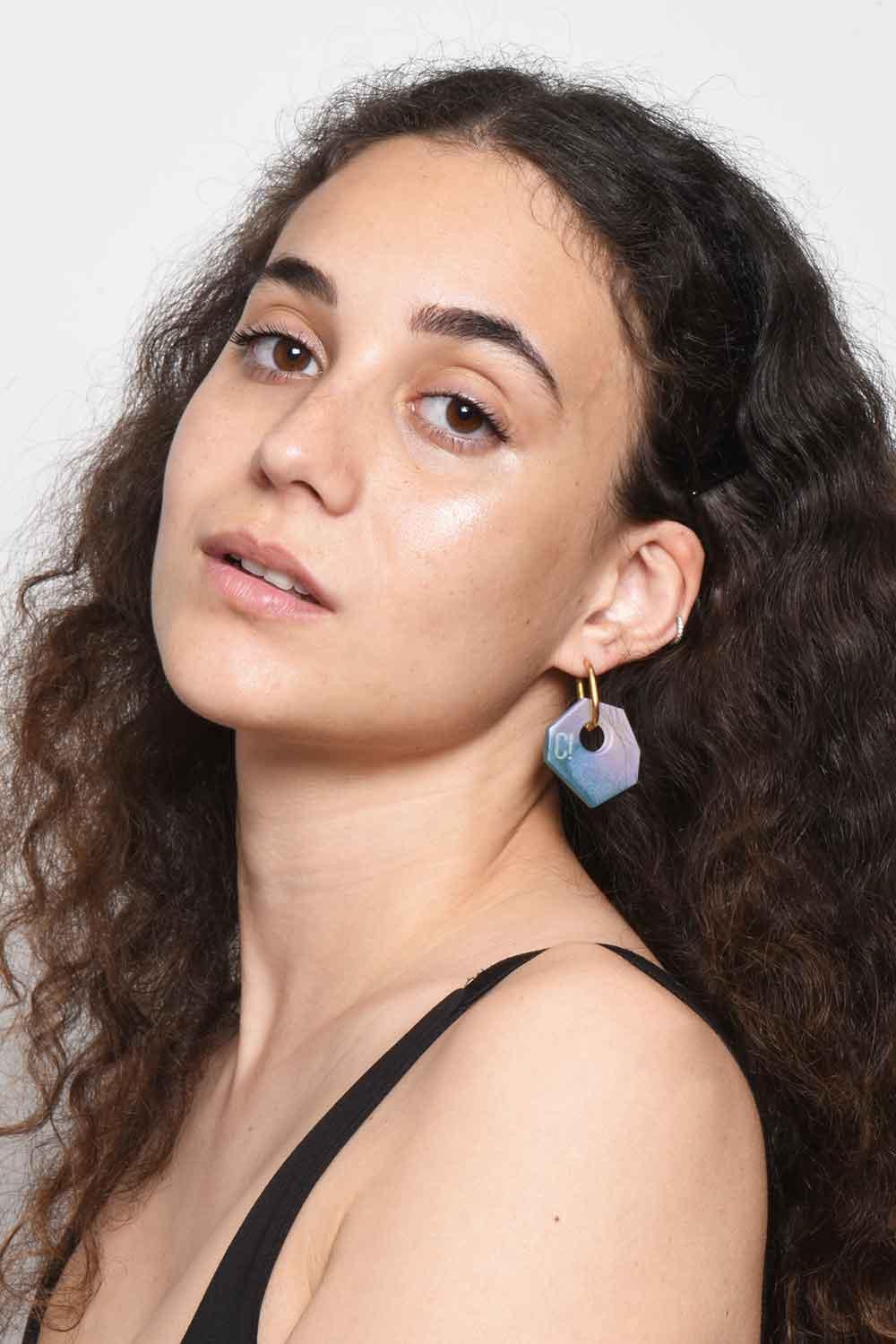 Color Manifesto-Ear Candy Duo no.9 Küpe-Küpe-3-Milagron.com