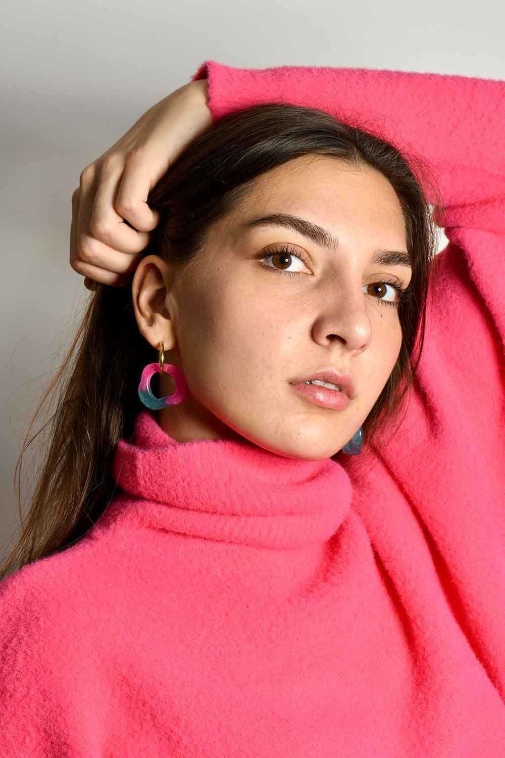 Color Manifesto-Ear Candy Mini No.3 Küpe-Küpe-2-Milagron.com