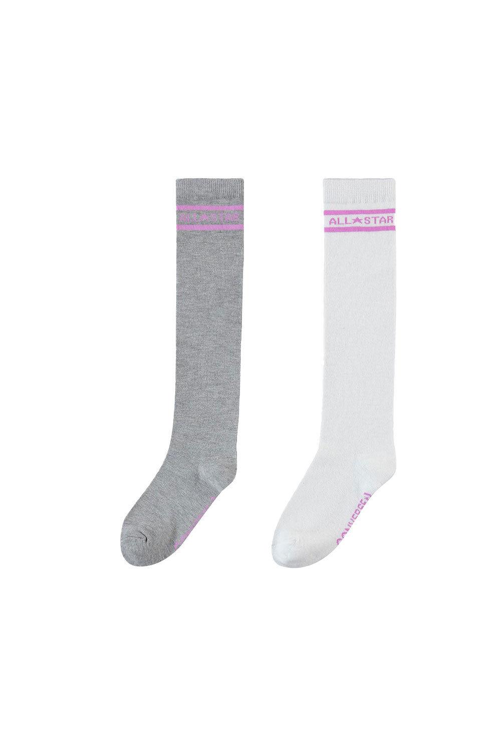 Converse-Star Chevron Double Stripe 2'li Gri-Beyaz Çorap-Çorap-1-Milagron.com