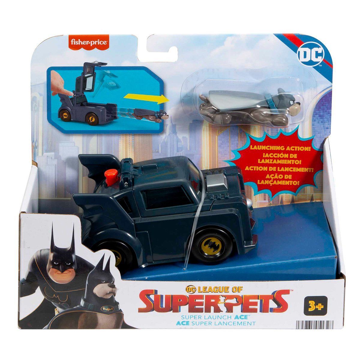 Dc League Of Super Pets-Imaginext Dc League Of Super Pets Süper Araçlar-Figür Oyuncaklar-2-Milagron.com