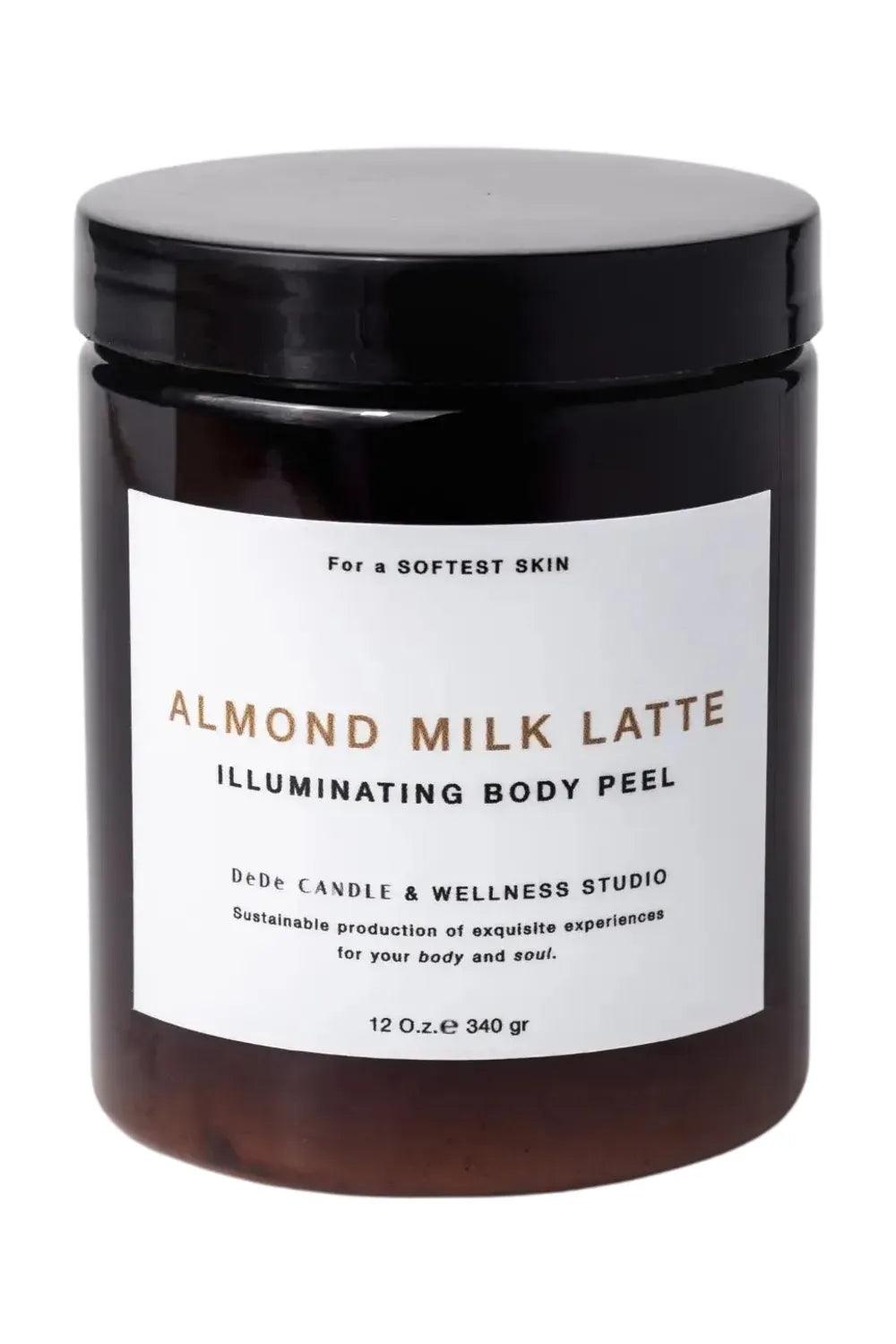 DéDé Candle & Body-Almond Milk Latte Illuminating Body Peel-Peeling-1-Milagron.com