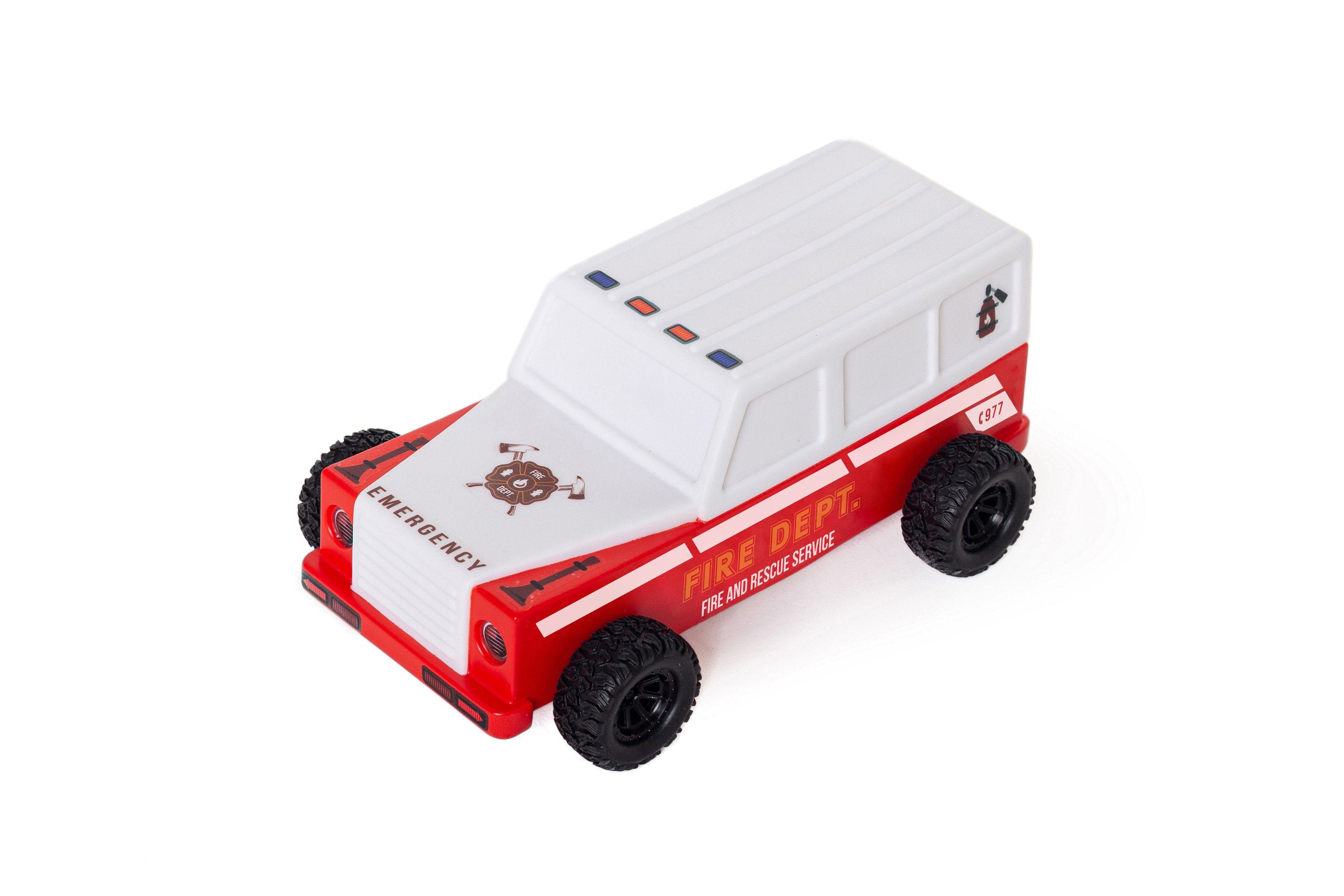 Dhink-İtfaiye Arabası Gece Kırmızı-Gece Lambası-1-Milagron.com