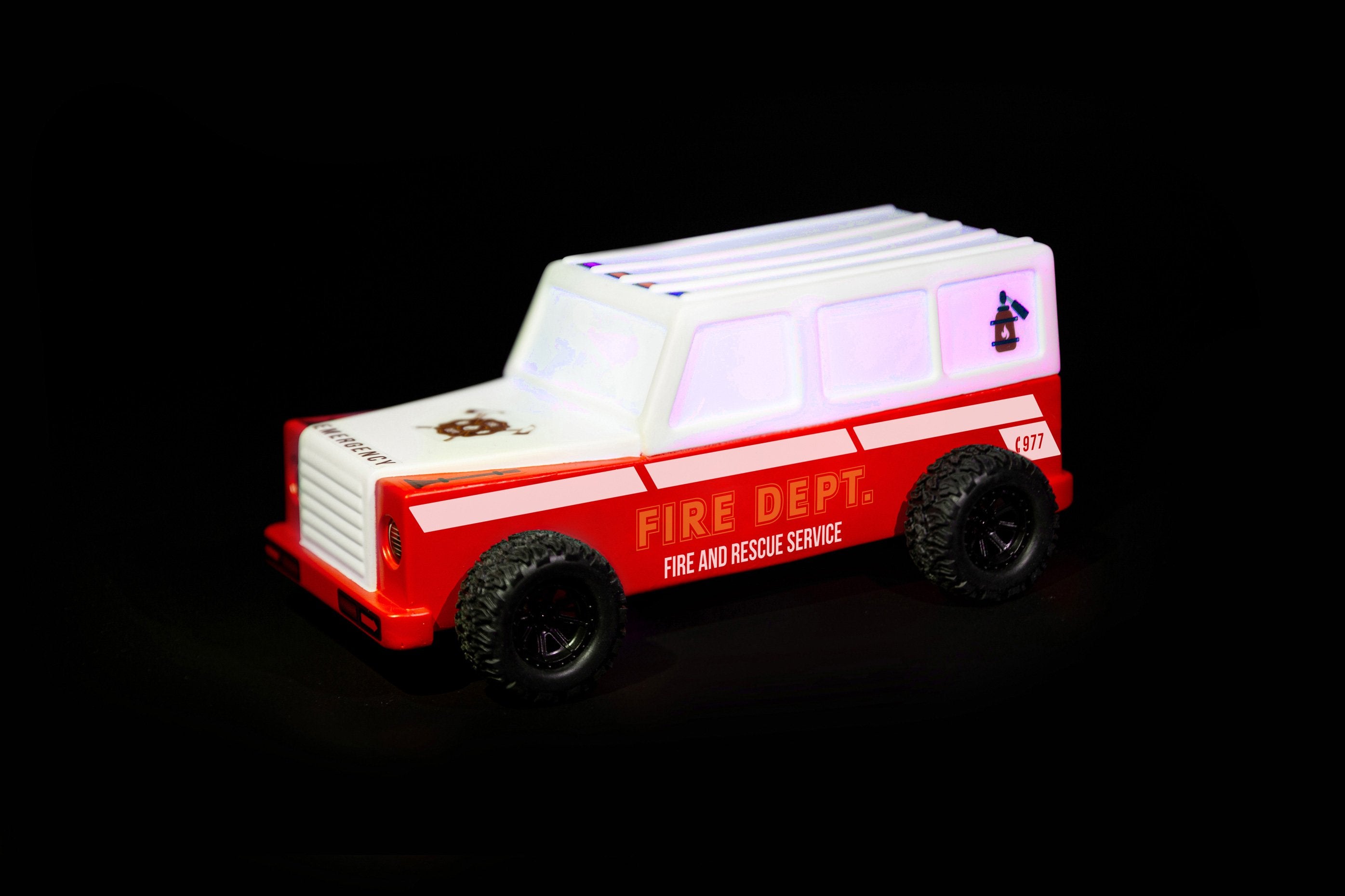 Dhink-İtfaiye Arabası Gece Kırmızı-Gece Lambası-5-Milagron.com