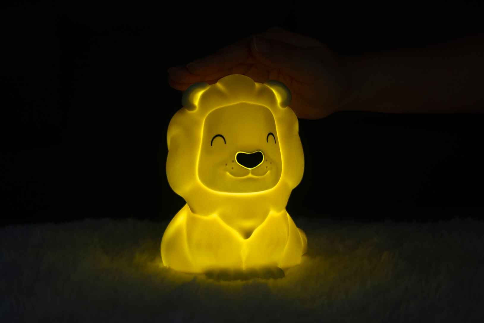 Dhink-Silikon Gece Lambası Aslan Sarı-Gece Lambası-6-Milagron.com