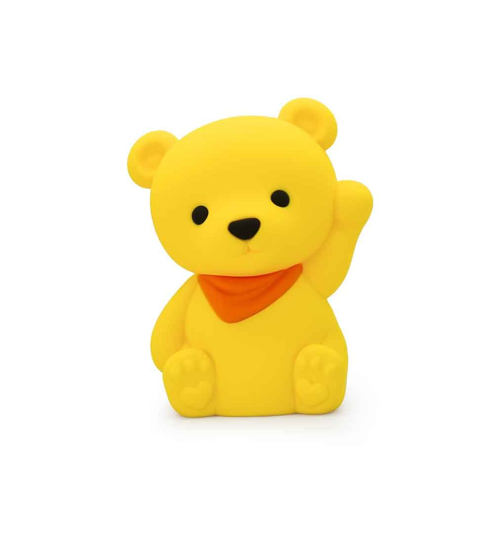 Dhink-Silikon Gece Lambası Ayıcık Sarı-Gece Lambası-1-Milagron.com