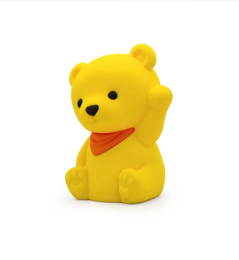 Dhink-Silikon Gece Lambası Ayıcık Sarı-Gece Lambası-2-Milagron.com