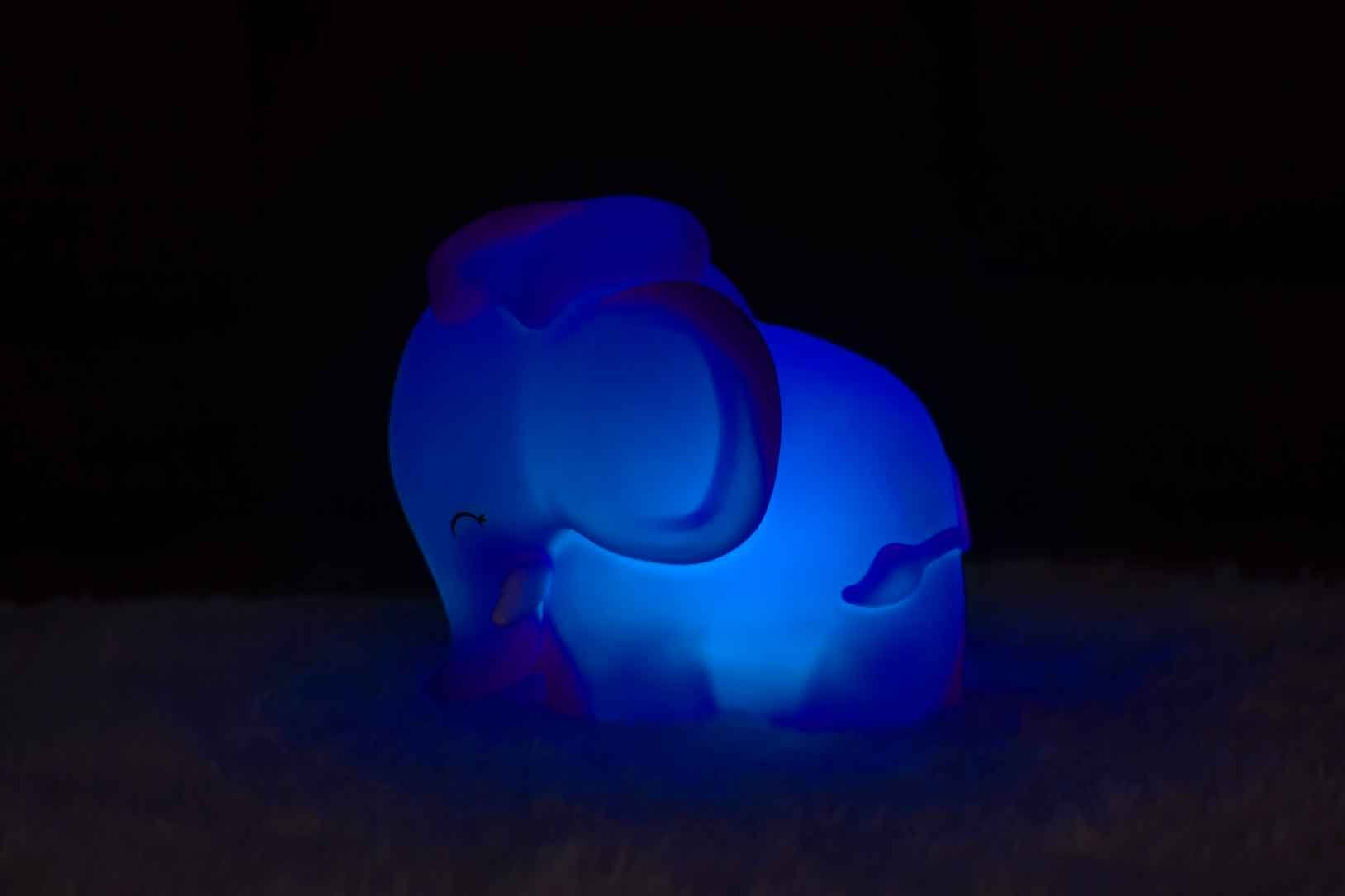 Dhink-Silikon Gece Lambası Fil Donnie Pembe-Gece Lambası-7-Milagron.com