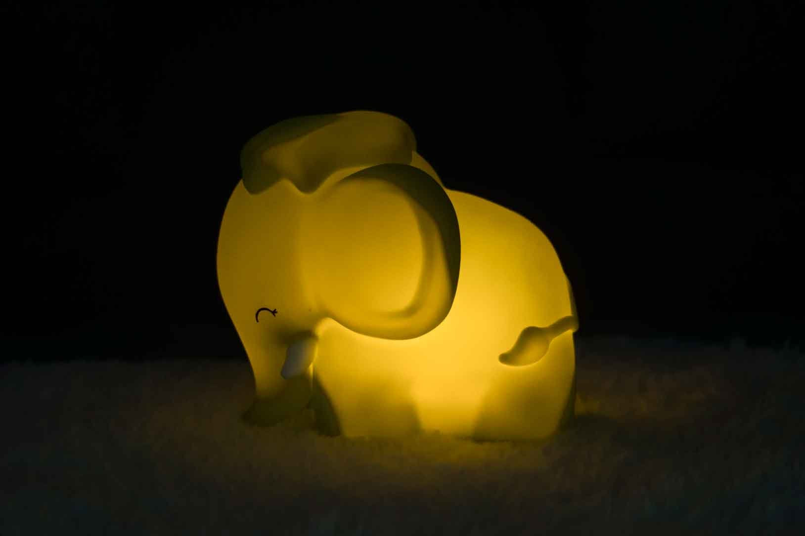 Dhink-Silikon Gece Lambası Fil Donnie Pembe-Gece Lambası-8-Milagron.com