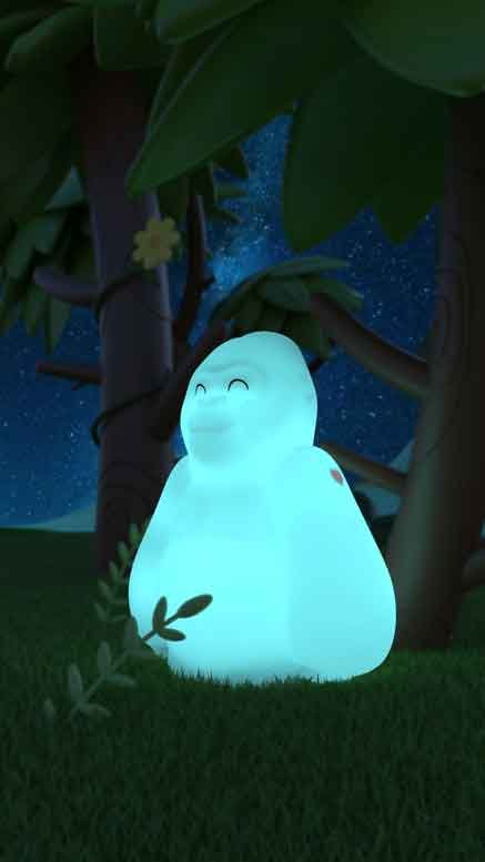 Dhink-Silikon Gece Lambası Goril Max Mavi-Gece Lambası-6-Milagron.com