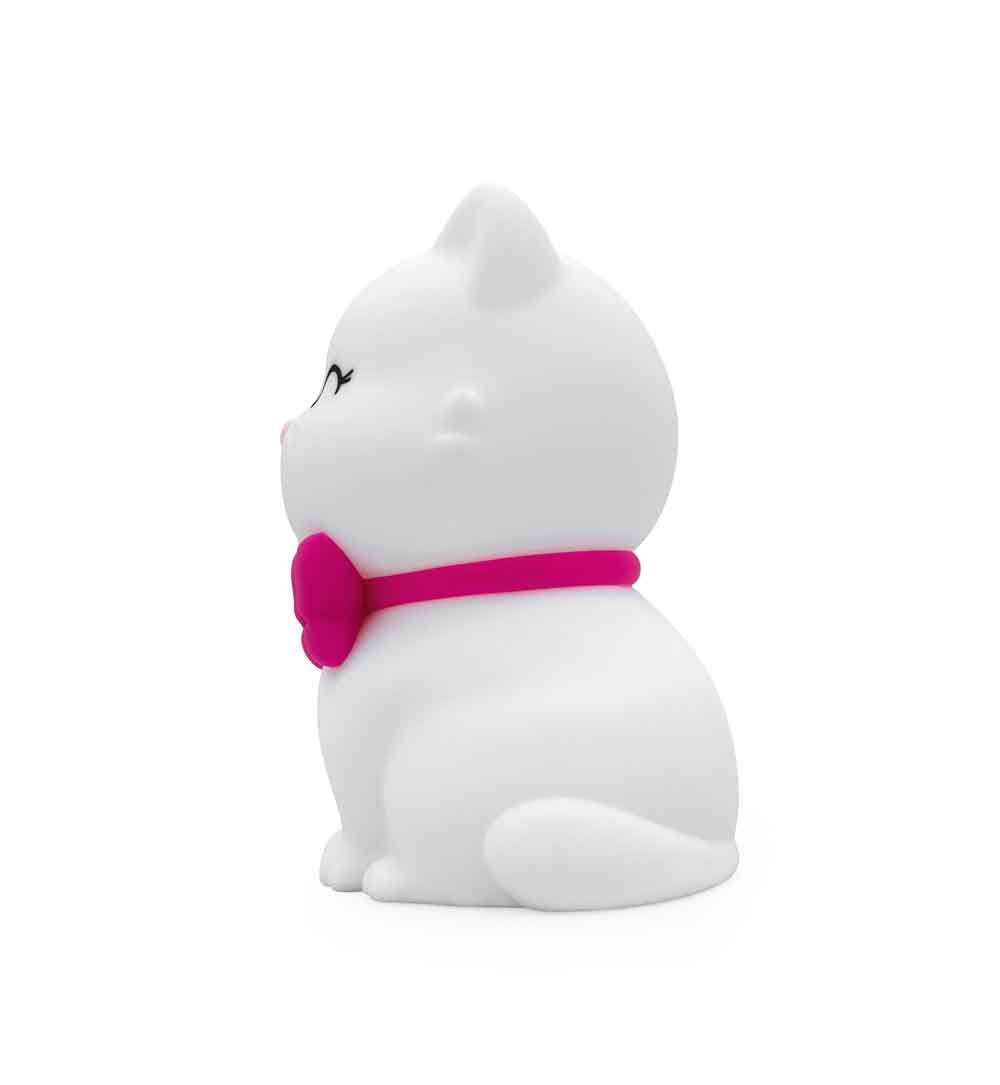 Dhink-Silikon Gece Lambası Kedi Tosh Beyaz-Gece Lambası-2-Milagron.com