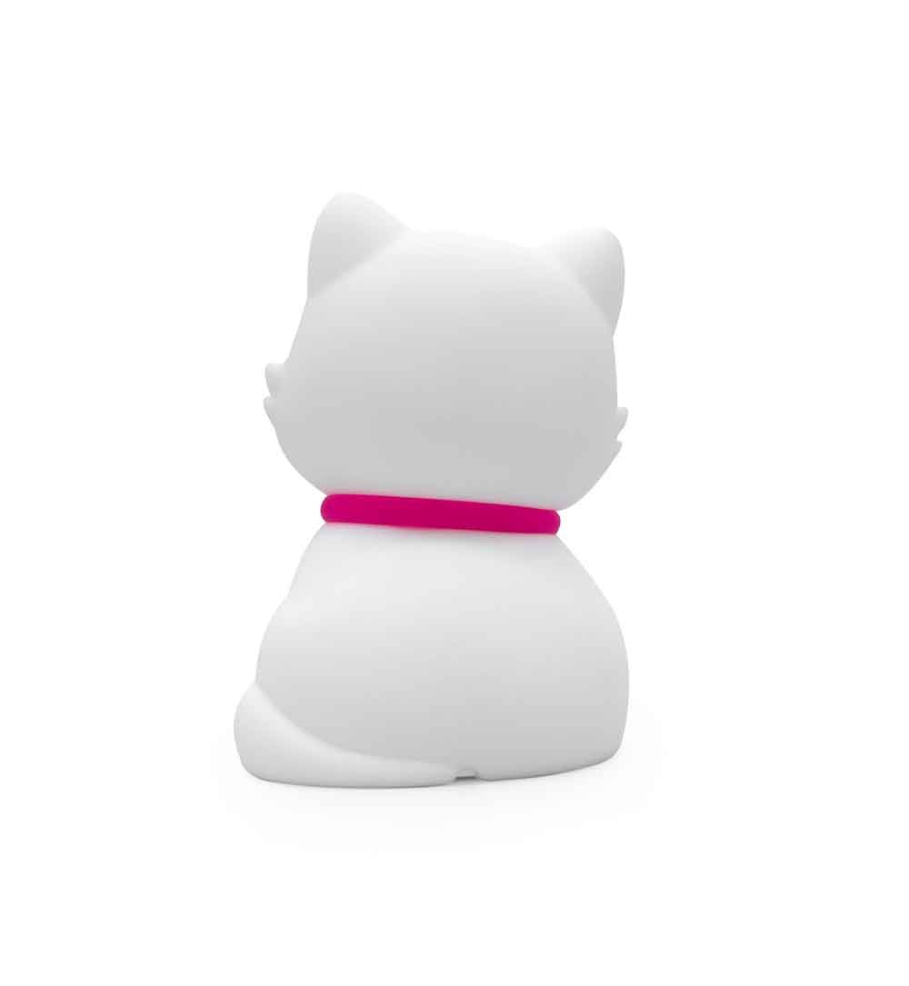 Dhink-Silikon Gece Lambası Kedi Tosh Beyaz-Gece Lambası-3-Milagron.com