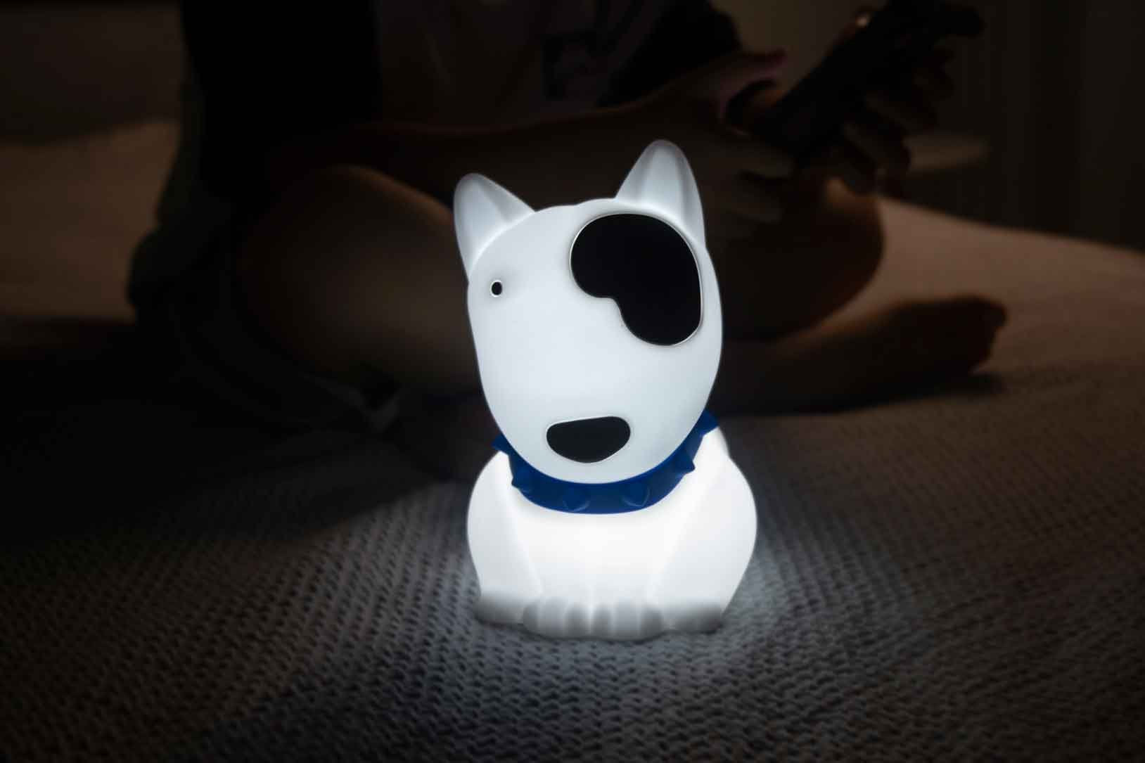 Dhink-Silikon Gece Lambası Köpek Bob Beyaz-Gece Lambası-7-Milagron.com