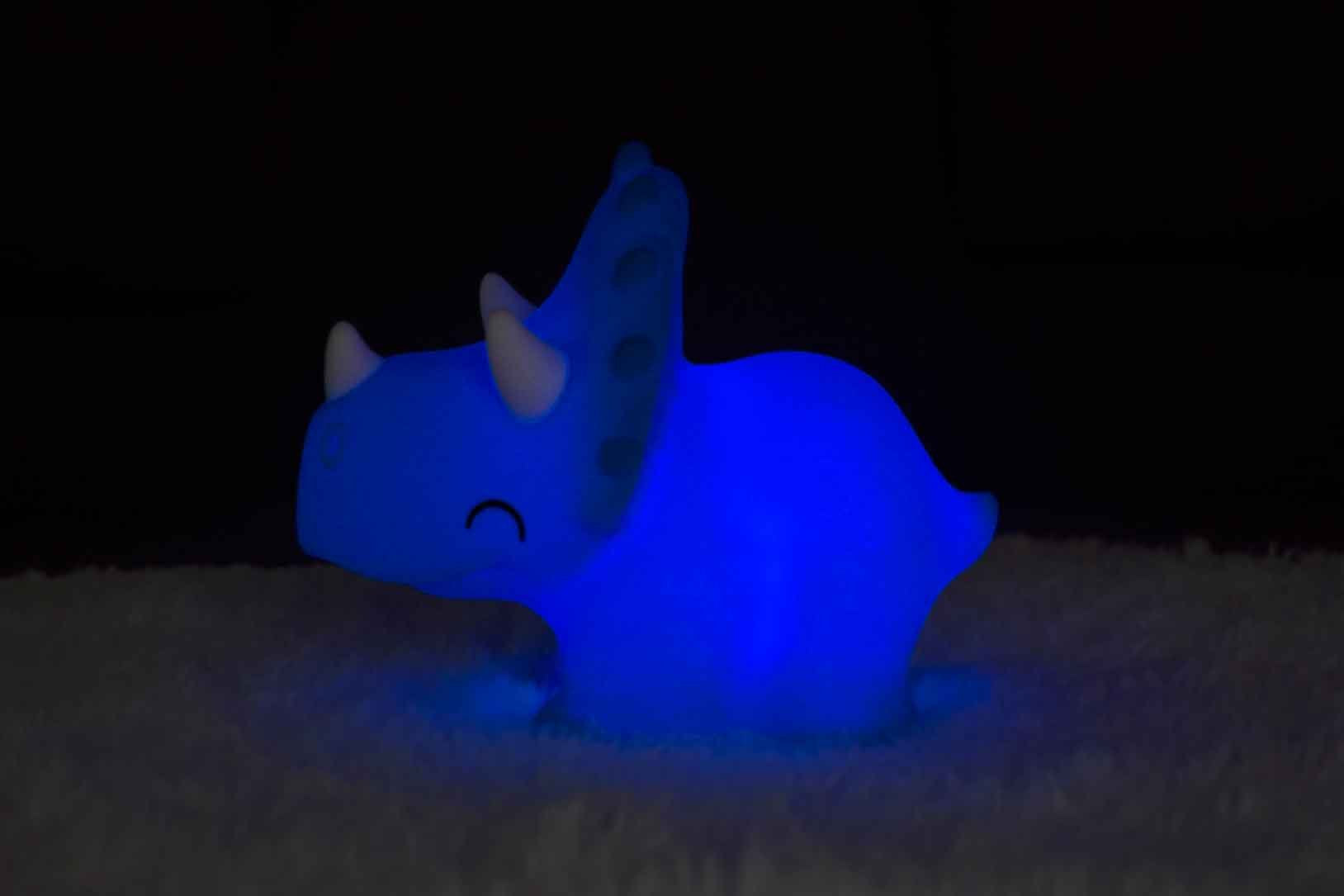 Dhink-Silikon Gece Lambası Triceratops Pembe-Gece Lambası-7-Milagron.com